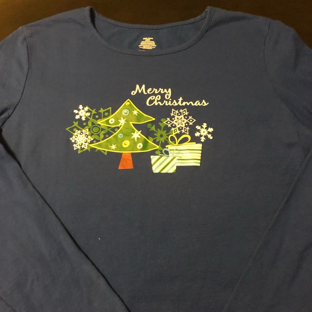 Merry Christmas long sleeve tee XXL